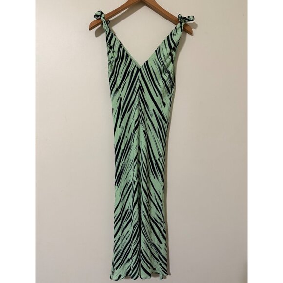 Proenza Schouler White Label Brushstroke Print Georgette Dress 2 - Picture 3 of 9